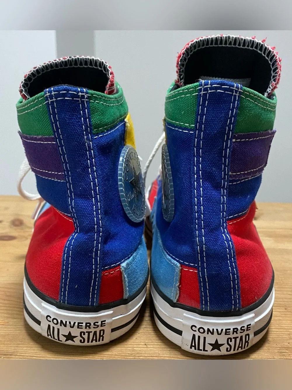 Converse Chuck Taylor All Star High “Patchwork” Men 9 Women 11